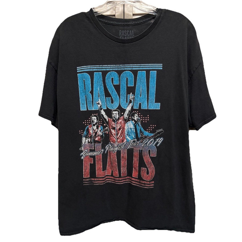 Rascal Flatts Graphic Summer Playlist Tour Concert T-shirt 2019‎ Size XL Country